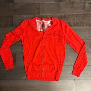 Diesel Tricot Red Cardigan Sweater